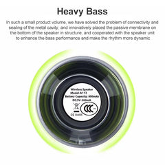 EWA A113 Portable Super Mini Bluetooth Speaker Wireless Bass Subwoofer Boom Box Speakers