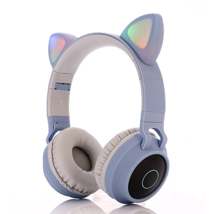 Cute Cat Ear Bluetooth 5.0 Headphones Foldable On-Ear Stereo Wireless Headset Headphone with Mic / LED Light / FM Radio / TF Card, SYA00833501F, SYA00833501A, SYA00833501B, SYA00833501C, SYA00833501D, SYA00833501E