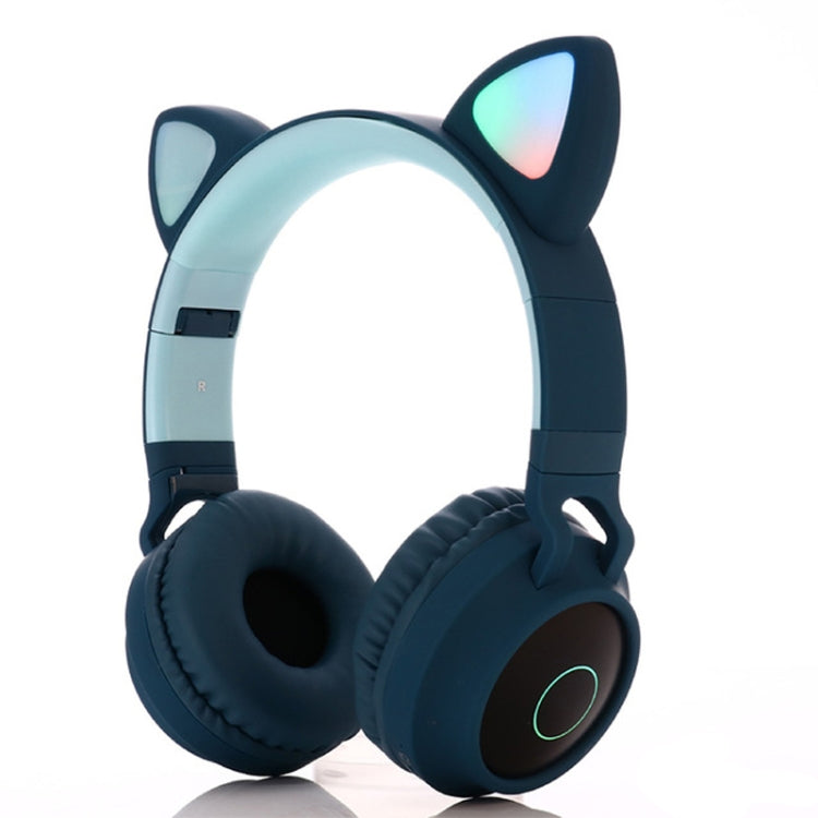 Cute Cat Ear Bluetooth 5.0 Headphones Foldable On-Ear Stereo Wireless Headset Headphone with Mic / LED Light / FM Radio / TF Card, SYA00833501F, SYA00833501A, SYA00833501B, SYA00833501C, SYA00833501D, SYA00833501E