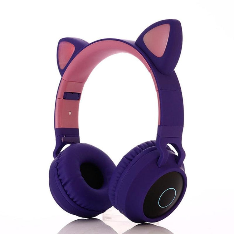 Cute Cat Ear Bluetooth 5.0 Headphones Foldable On-Ear Stereo Wireless Headset Headphone with Mic / LED Light / FM Radio / TF Card, SYA00833501F, SYA00833501A, SYA00833501B, SYA00833501C, SYA00833501D, SYA00833501E