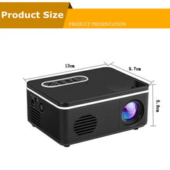 S361 80 lumens 480x320 Pixel Portable Mini Projector, Support 1080P, US Plug, EU Plug, UK Plug, AU Plug