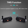 T&G TG182 Portable Column Wireless Stereo Music Box Solar Power waterproof USB AUX FM radio super bass