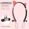 ZW29 Cat Ear Stereo Sound HIFI Fashion Outdoor Portable Sports Wireless  Bluetooth Headset with Mic & LED Light Glowing