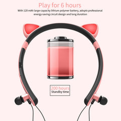 ZW29 Cat Ear Stereo Sound HIFI Fashion Outdoor Portable Sports Wireless  Bluetooth Headset with Mic & LED Light Glowing