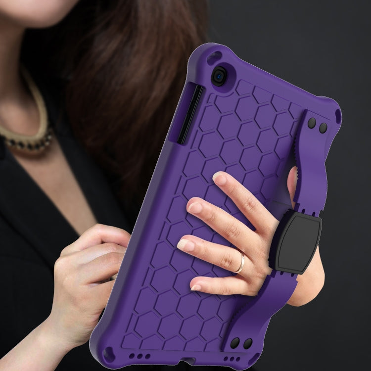 Honeycomb Design EVA + PC Four Corner Anti Falling Flat Protective Shell With Straps, For iPad mini 5 / 4 / 3 / 2 /1