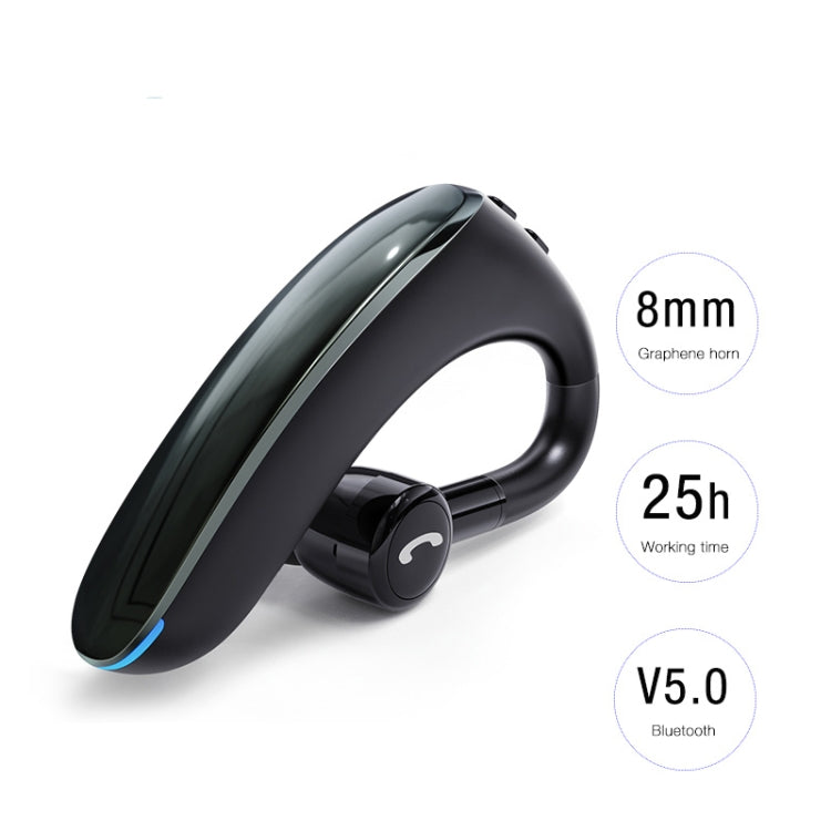 F900 Mini Earhook 180 Degree Freely Rotating Wireless Bluetooth 5.0 Earphone Car Handsfree Call Headphone