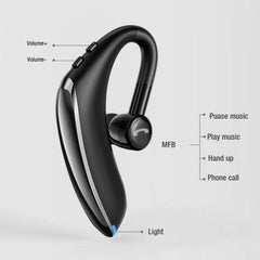 F900 Mini Earhook 180 Degree Freely Rotating Wireless Bluetooth 5.0 Earphone Car Handsfree Call Headphone