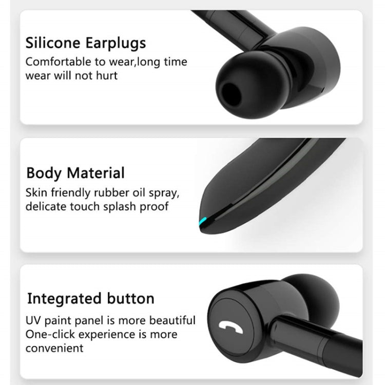 F900 Mini Earhook 180 Degree Freely Rotating Wireless Bluetooth 5.0 Earphone Car Handsfree Call Headphone