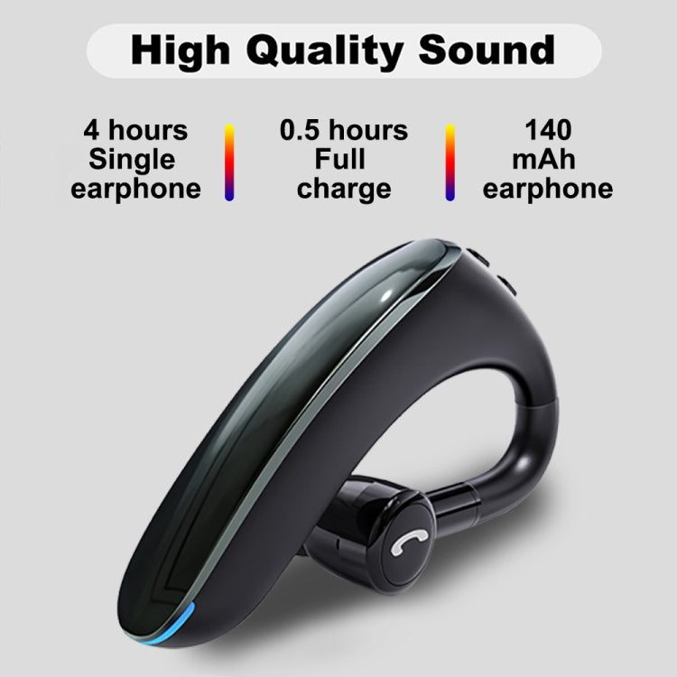 F900 Mini Earhook 180 Degree Freely Rotating Wireless Bluetooth 5.0 Earphone Car Handsfree Call Headphone