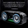 M5 Cool Owl Design Bluetooth Speaker LED Flash Wireless Loudspeaker FM Radio Alarm Clock TF Card