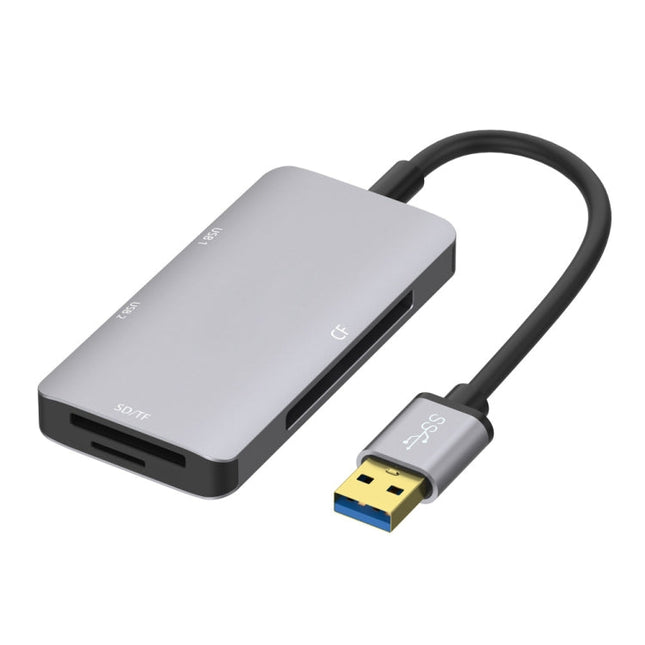 Onten 8107 USB3.0 HUB with CF SD TF Card Reader, 8107