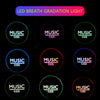 VJ033 Multi-function Upgrade Bluetooth 5.0 Headset Stereo Wireless LED Microphone FM Radio Headset