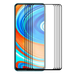 5 PCS ENKAY Hat-Prince Full Glue 0.26mm 9H 2.5D Tempered Glass Full Coverage Film, For Xiaomi Redmi K30/K30 Pro, For Xiaomi Redmi Note 9/Note 9 Pro