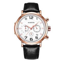 Ochstin 6105 Multi Function Watch Business Leisure Men  Watch Waterproof Timing Quartz Watch Belt Watch