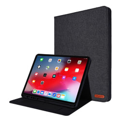 Horizontal Flip TPU + Fabric PU Leather Protective Case with Name Card Clip, For iPad Pro 12.9(2020)