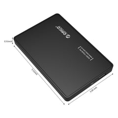 ORICO 2588US3-V1 2.5 inch USB3.0 Hard Drive Enclosure, Black