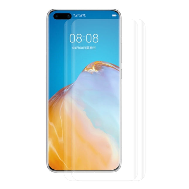 For Huawei P40 Pro 2 PCS ENKAY Hat-Prince 3D Full Screen PET Curved Hot Bending HD Screen Protector Soft Film