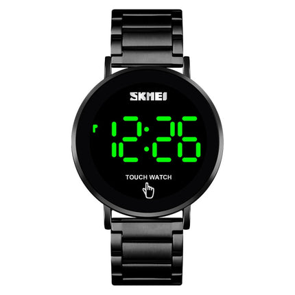 SKMEI 1550 Simple and Stylish LED Touch Screen Men  Watch Waterproof Stainless Steel With Electronic Watch