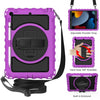 For iPad 10.2 360 Degree Rotating Case with Pencil Holder, Kickstand Shockproof Heavy Duty with Shoulder Strap,Hand Strap, For iPad 10.2