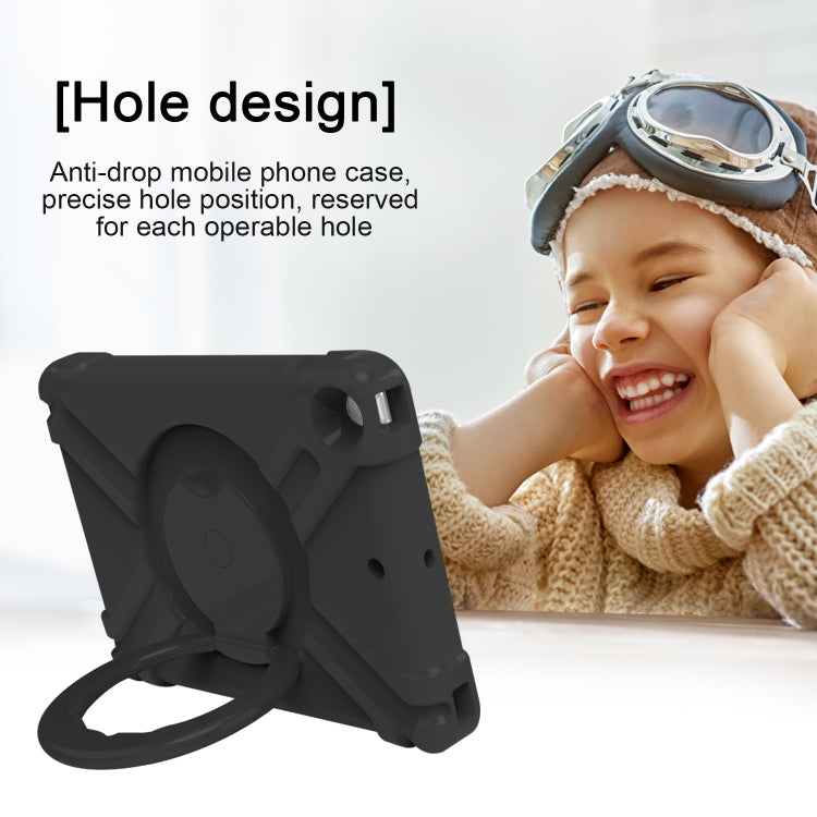 For iPad 10.2 PC + Silicone Shockproof Combination Case with 360 Degree Rotating Holder & Handle, For iPad 10.2