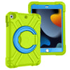 For iPad 10.2 PC + Silicone Shockproof Combination Case with 360 Degree Rotating Holder & Handle, For iPad 10.2