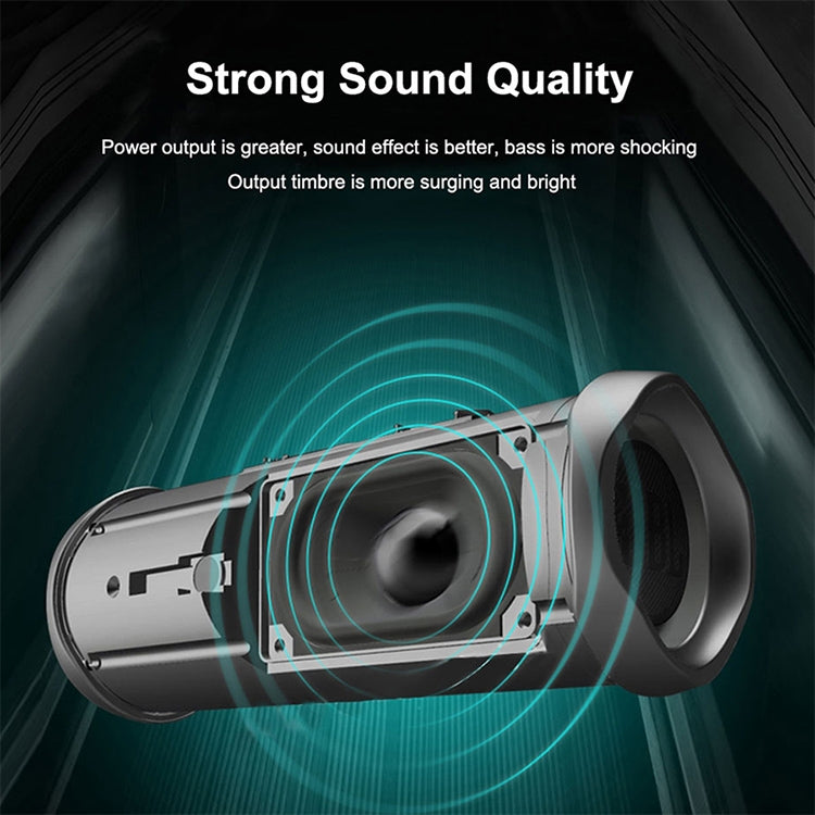 T&G TG191 20W Waterproof Bluetooth Speaker Stereo Double Diaphragm Subwoofer Portable Audio FM Radio