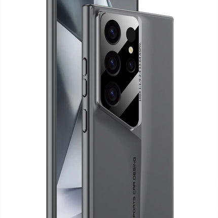 Ultrathin Blade Mecha Hard PC Matte Phone Case For Samsung Galaxy S24 S23 S22 Ultra Lens Protection Frosted Shockproof Cover