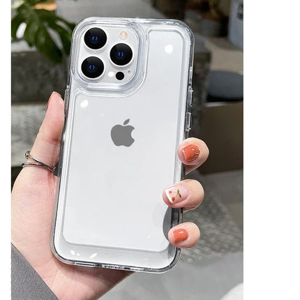 Luxury Silicone Transparent Shockproof Armo Case For iPhone 15 14 13 12 11 Pro Max 7 8 Plus XR XS X Phone Clear Protection Cover