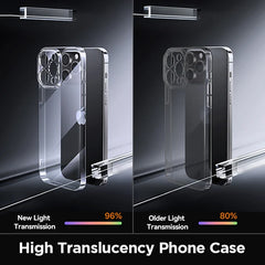 Joyroom Case For iPhone 16 15 Pro Max Case Crystal Transparent PC Anti-Yellow Lens Protection Cover For iPhone 16 Pro Max Case