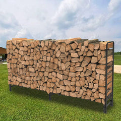 Heavy Duty Firewood Log Rack, Long Large Storage Holder, Wood Stackers, Garden Indoor, 91.6”