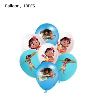 Disney Moana Birthday Decoration Tableware Cup Plate Backdrop Banner Kit Vaiana Moana Theme Happy Party Deco Balloons Supply Set