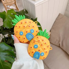 3D Cute Cartoon Pineapple House Silicone Case For Airpods Pro Bluetooth Earphone Charging Box Cover For Airpods 1 2 3