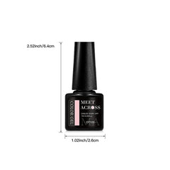 MEET ACROSS 8Pcs/Set Gel Nail Polish Set for All Season Neon Marcaron Green Red Series UV Gel Varnish Manicure Kit Nail Supplies