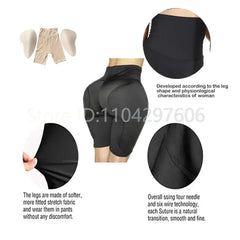 Sponge Padded Women Butt Hip Up Padded Enhancer Crossdresser Shorts High Waist Trainer Shaper Hip Pads Enhancer Booty Lifter