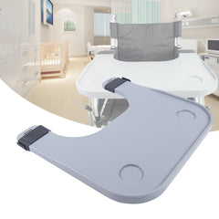 ABS Removable Wheelchair Tray Table w/2 Cup Holders Disabled Portable Lap Tray