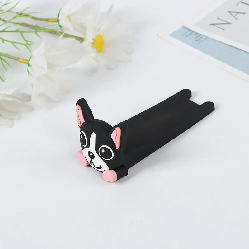 Cartoon Door Stop Silicone Reusable Shock Absorbent Block Wedge Doorstops Door Handle Stopper Home Door Anti-collision Stopper