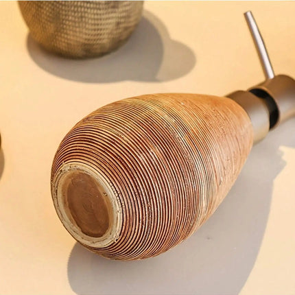 Creative Retro Style Ceramic Push-Type Soap Dispenser With Pump,  Hand Soap Bottle, Suitable For Bathrooms Kitchens And Toilets