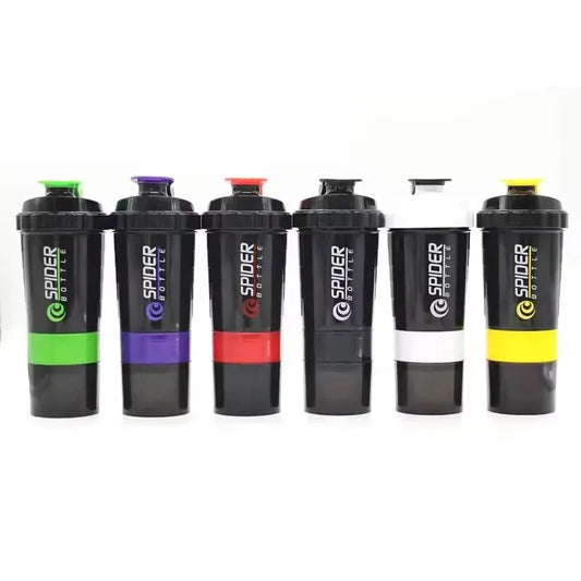 3 Layer Shake Cup Protein Powder Stirring Cup Fitness Sports Milk Shake Cup Gift Large Capacity Body-Building Exercise Bottle