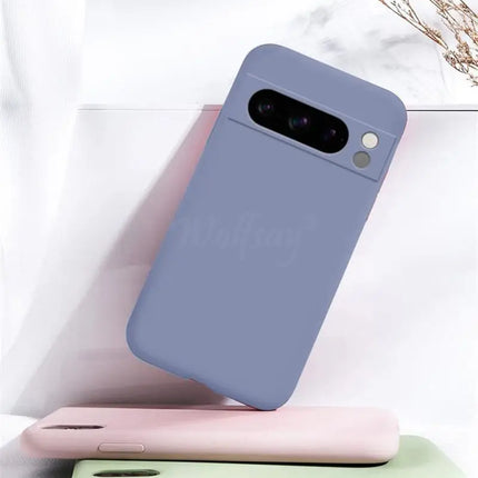 For Google Pixel 8 Pro Case Pixel 9 Pro XL Cover Liquid Silicone Rubber Protector TPU Case Pixel 8 Pro 8A 7A 7 6A 6 Pro Case
