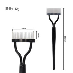 Eyelashs Brush Comb 1pc Eyelash Separator Metal Teeth Foldable Eye lash Curler Beauty Makeup Stainless Mascara Curl Make up Tool