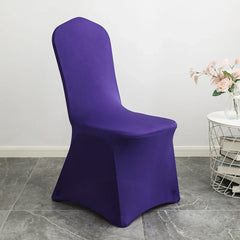 Black Extra Thicker Spandex Chair Covers For Wedding Events Party Decoration High Quality Stretch Elastic