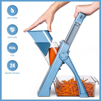 Kitchen Accessories Mandoline Slicer, ONCE FOR ALL. Vegetable Slice, Food Chopper, Cutter, Dicer Fruit, French Fry, Julinner
