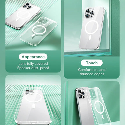 Baseus Magnetic Phone Case for iPhone 15 14 13 12 11 Pro Max Wireless Charging Cover For iPhone 15 14 Pro Max Magnet Clear Case