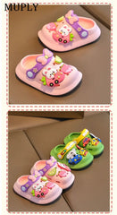 Summer Children Garden Clogs Shoes Boys&Girls Beach Sandal Kids Lightweight Breathable Cute Cartoon Slip Baby Slippers