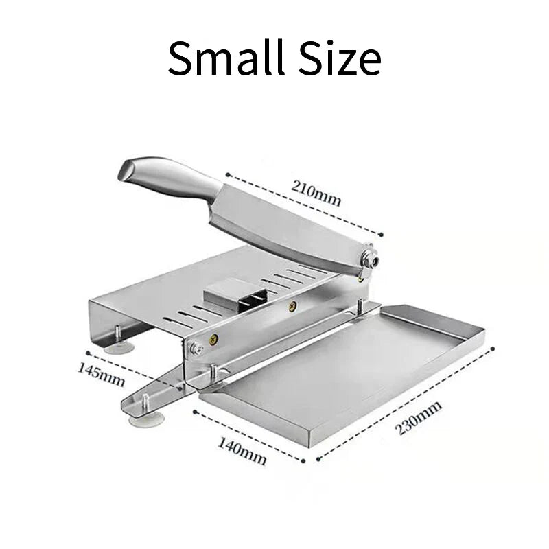 LIJAYO Commercial Manual Frozen Chicken Duck Fish Slicer Bone Cutting Tool Stainless Steel Minced Lamb Bone Meat Cutter
