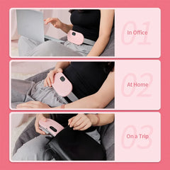 Lady Menstrual Heating Pad Warm Palace Belt Relieve Menstrual Pain Hot Compress Massager Uterus Cold Dysmenorrhea Relieving Belt