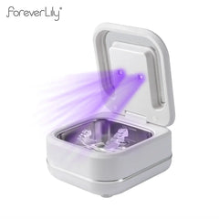 Household Ultrasonic Cleaner Ultrasound Jewelry Cleaner UV Light Sterilization Ultrasonic Dentures Retainer Washing Machine
