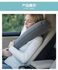 Travel Pillow Sleeping Artifact Sitting in Cars, Planes, High Speed Trains Side Sleeping Neck Pillow Inflatable Pillow