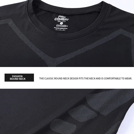 Quick Drying Tight Fitting Suit For Men'S Long Sleeved Sports Cycling Top, Running, Fitness, Football Training, Basketball Shirt