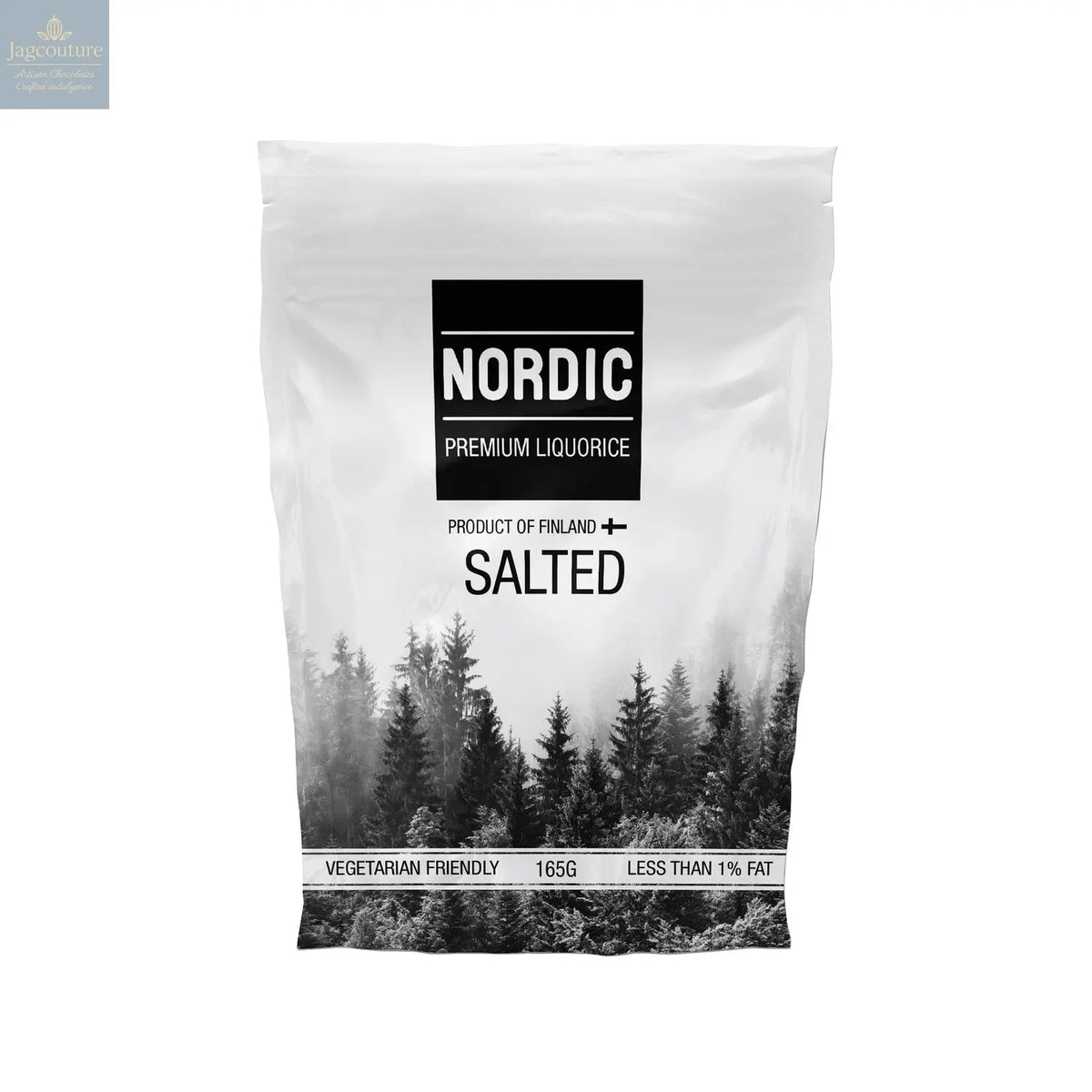 Salted soft eating premium liquorice in sachet bag